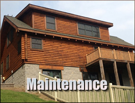  Wachapreague, Virginia Log Home Maintenance